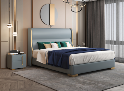 Betten Doppel Schlaf Zimmer Holz 180x200cm Bett Polster Design Luxus